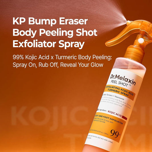 Dr.Melaxin Peel Shot Kojic Acid Turmeric Body Exfoliator Spray