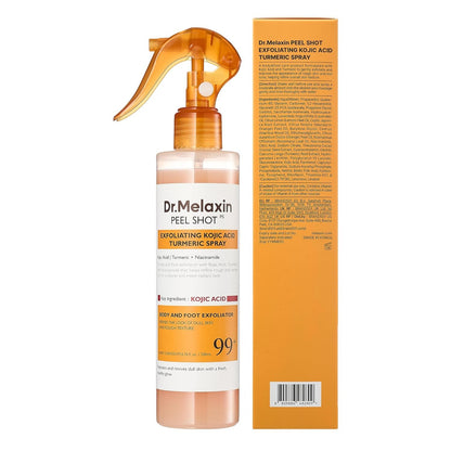 Dr.Melaxin Peel Shot Kojic Acid Turmeric Body Exfoliator Spray